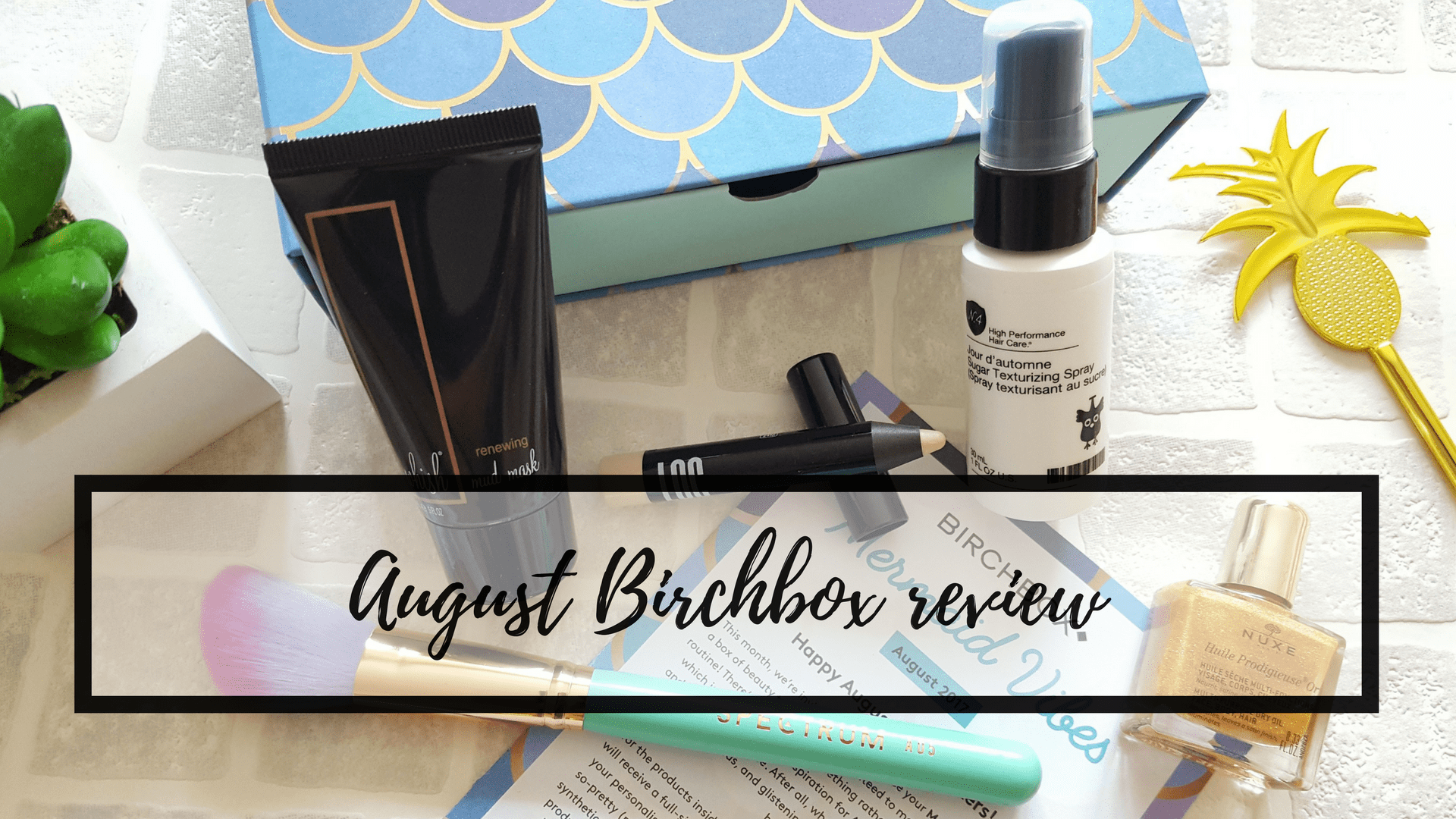 August Birchbox review: Mermaid Vibes Mermaid Vibes: August Birchbox review