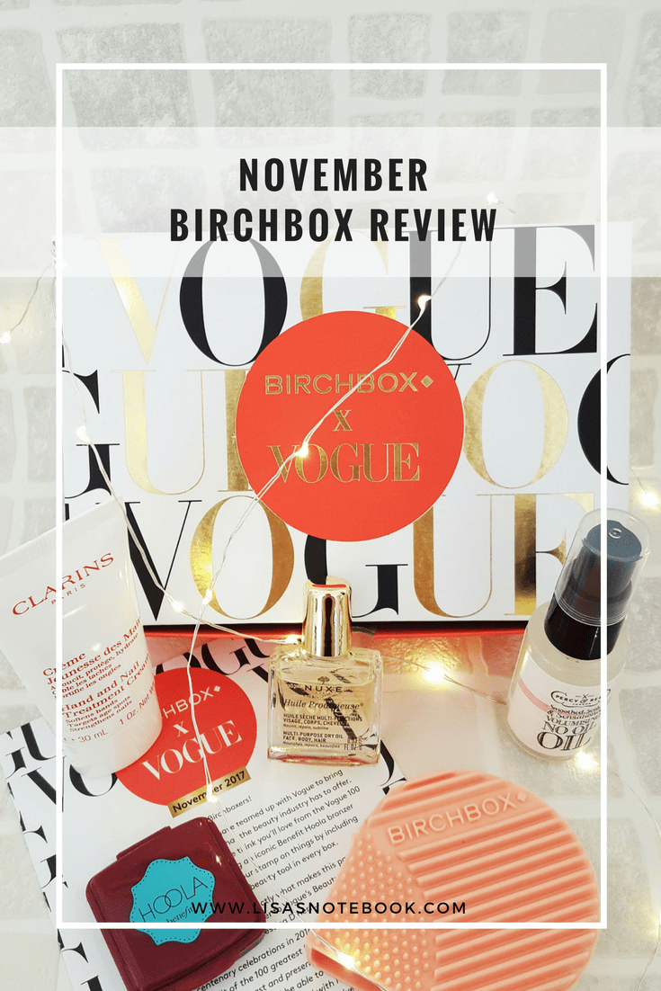 Vogue: November Birchbox review November-birchbox-review-www.lisasnotebook.com