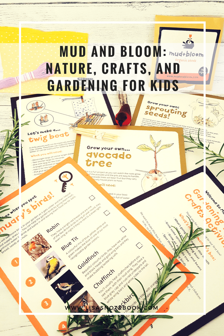 Mud and Bloom Kids Nature, Craft & Gardening January Box - review mud-and-bloom-january-review_www.lisasnotebook.com
