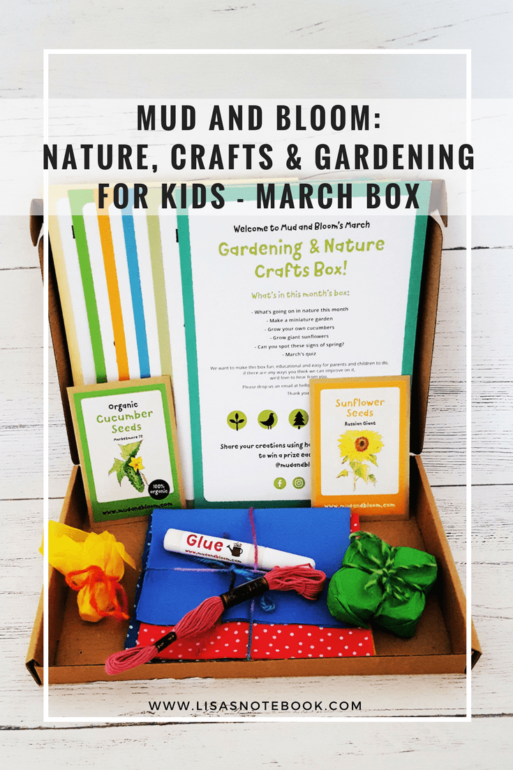 Mud and Bloom Kids Nature, Craft & Gardening March Box - review mud-and-bloom-march-review_www.lisasnotebook.com