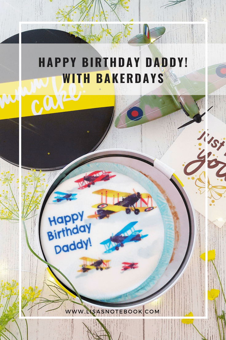 Happy Birthday Daddy! with a bakerdays cake + giveaway * Happy-Birthday-Daddy!-with-bakersdays
