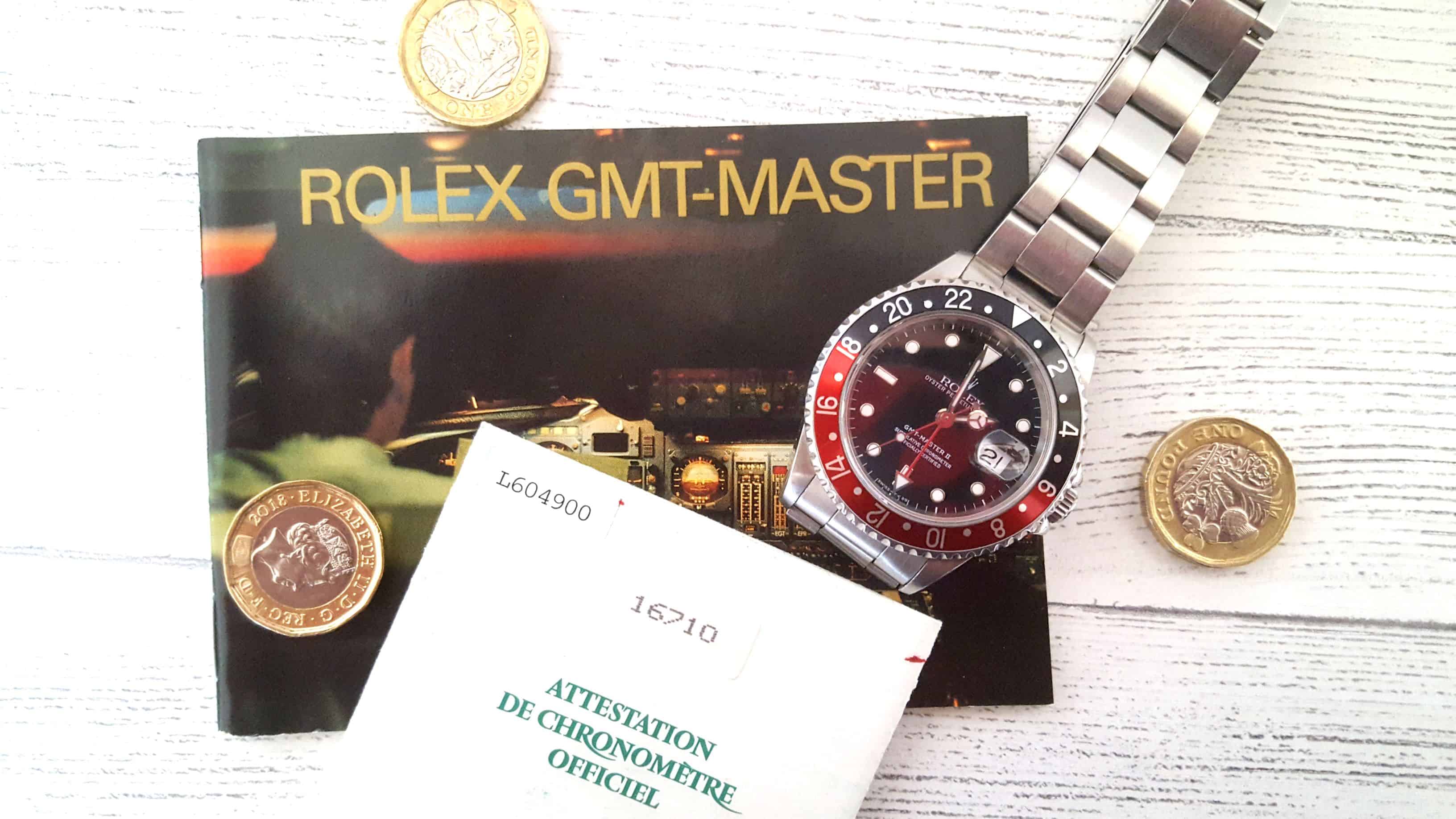 Choosing your first luxury watch - why you should go for a Rolex * A Rolex GMT Pilot's luxury watch and certificate