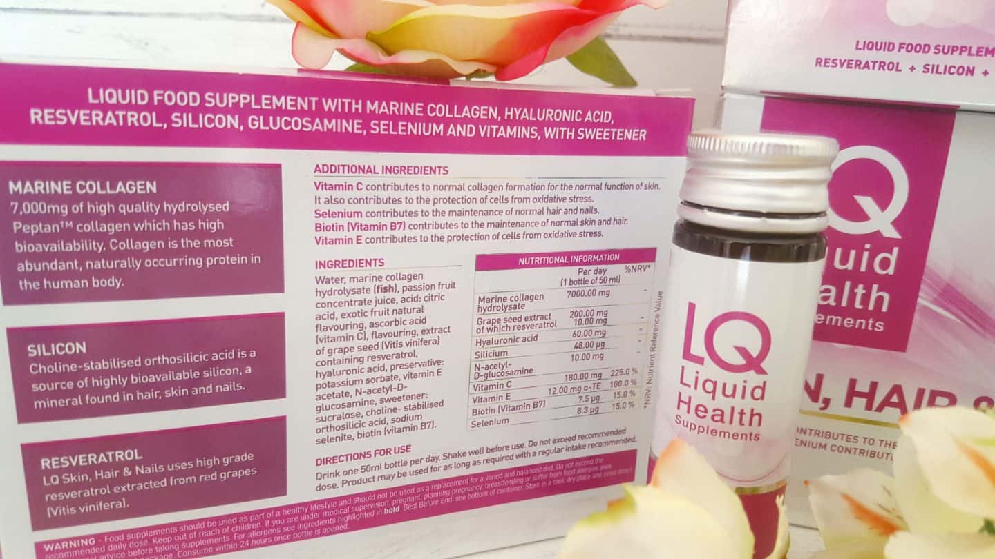 LQ Collagen Skin Hair & Nails review - wellness shots for health * LQ Liquid Health Skin Hair & Nails