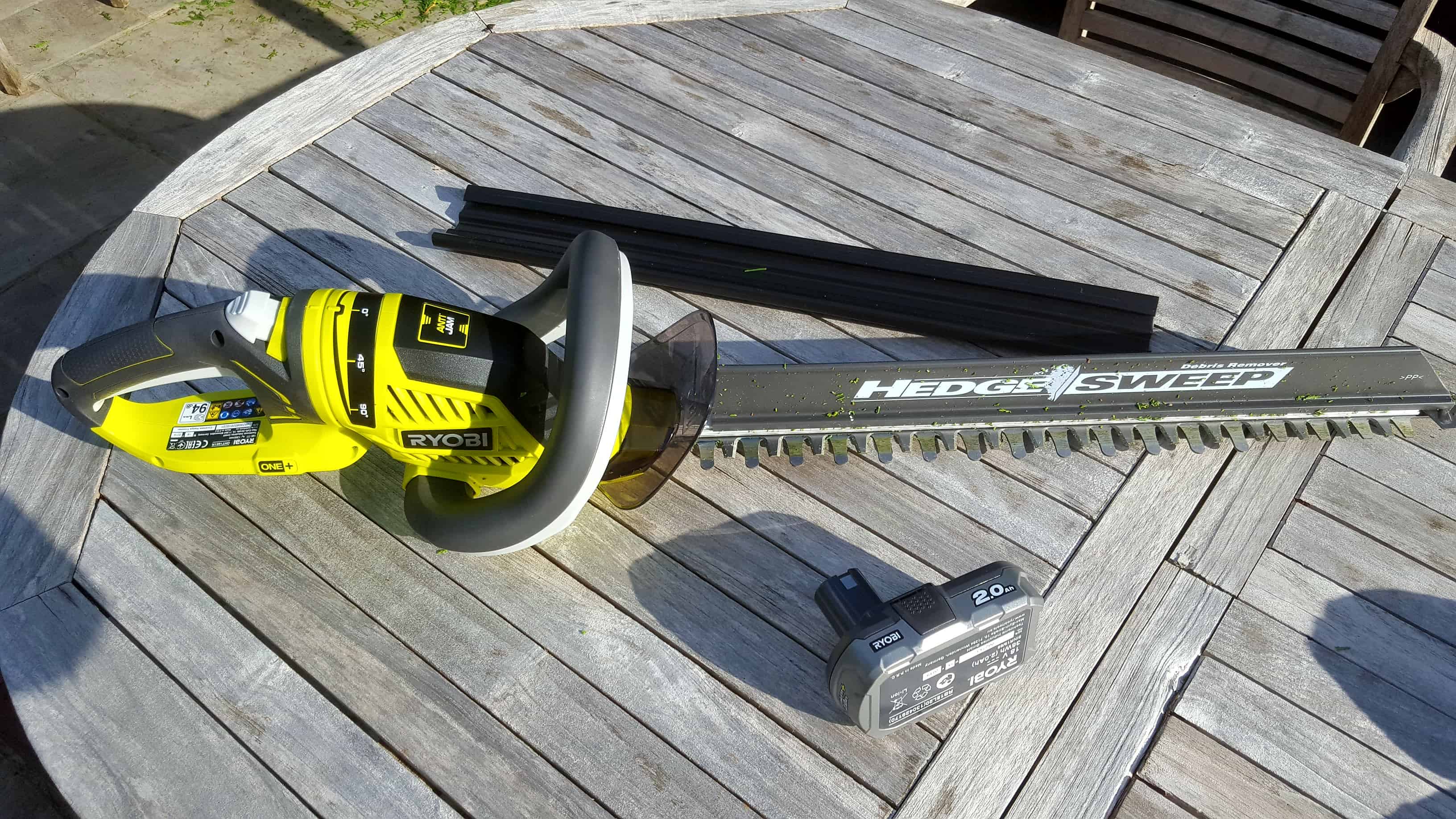 September in our garden September in our garden Ryobi hedge cutter