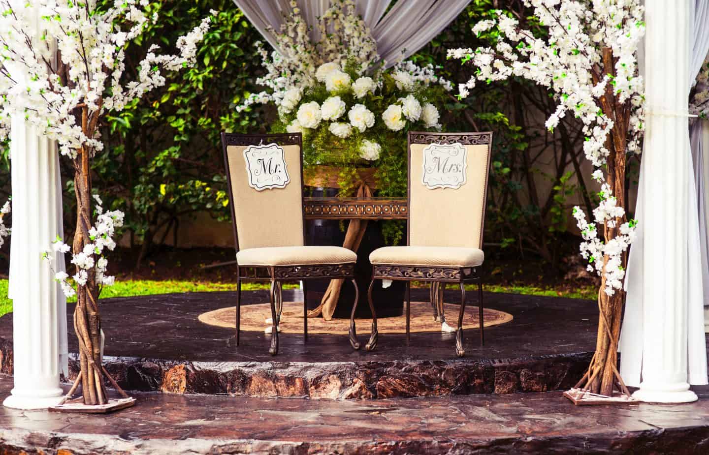 Taking Inspiration from Celebrity Weddings to Fit Your Budget * Celebrity weddings - flower arch