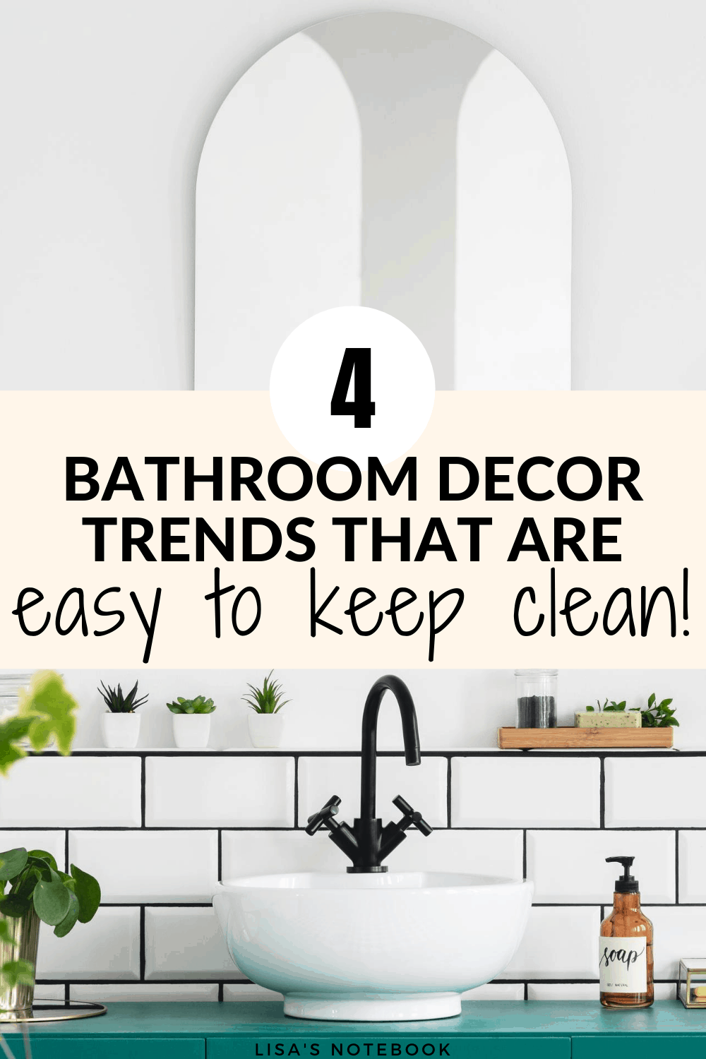 Four easy-to-keep-clean bathroom trends you'll love * Bathroom trends that are easy to keep clean