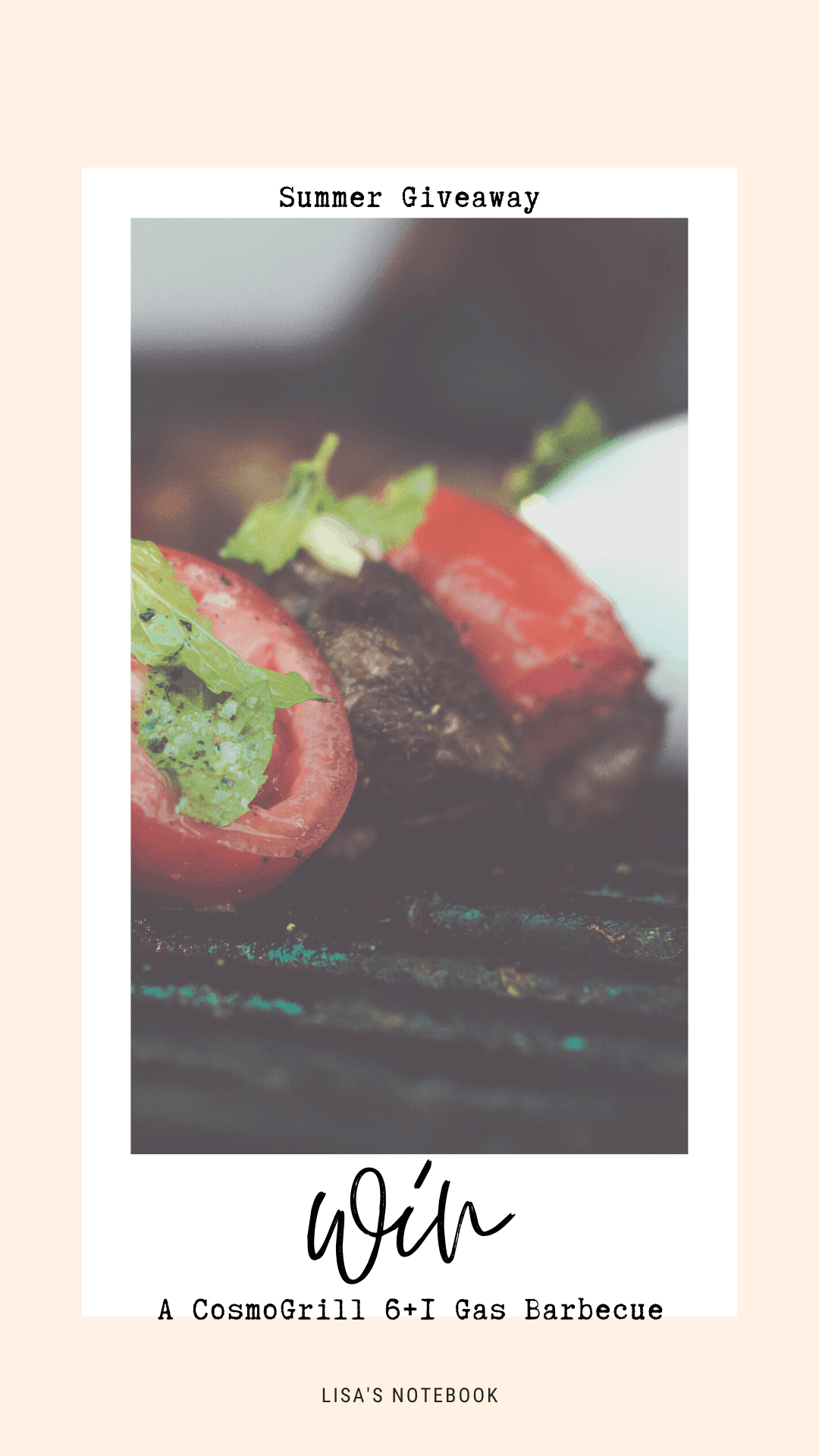 Summer 2020 Giveaway - Win a CosmoGrill 6+1 Gas Barbecue gas barbecue giveaway