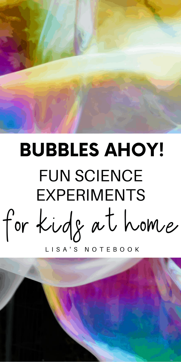 Fun science experiments for kids at home: Bubbles Ahoy * Fun science experiments for kids - Letterbox Lab - Bubbles Ahoy