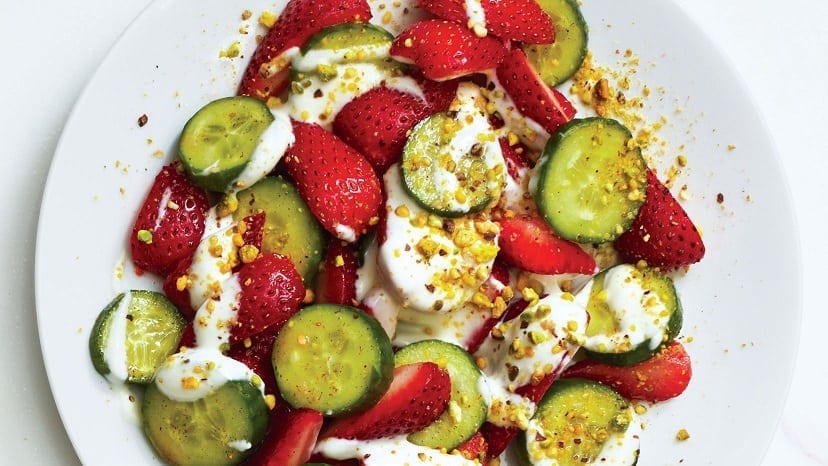 9 Fast Fresh Cucumber Recipes You Need To Try Strawberry and cucumber salad