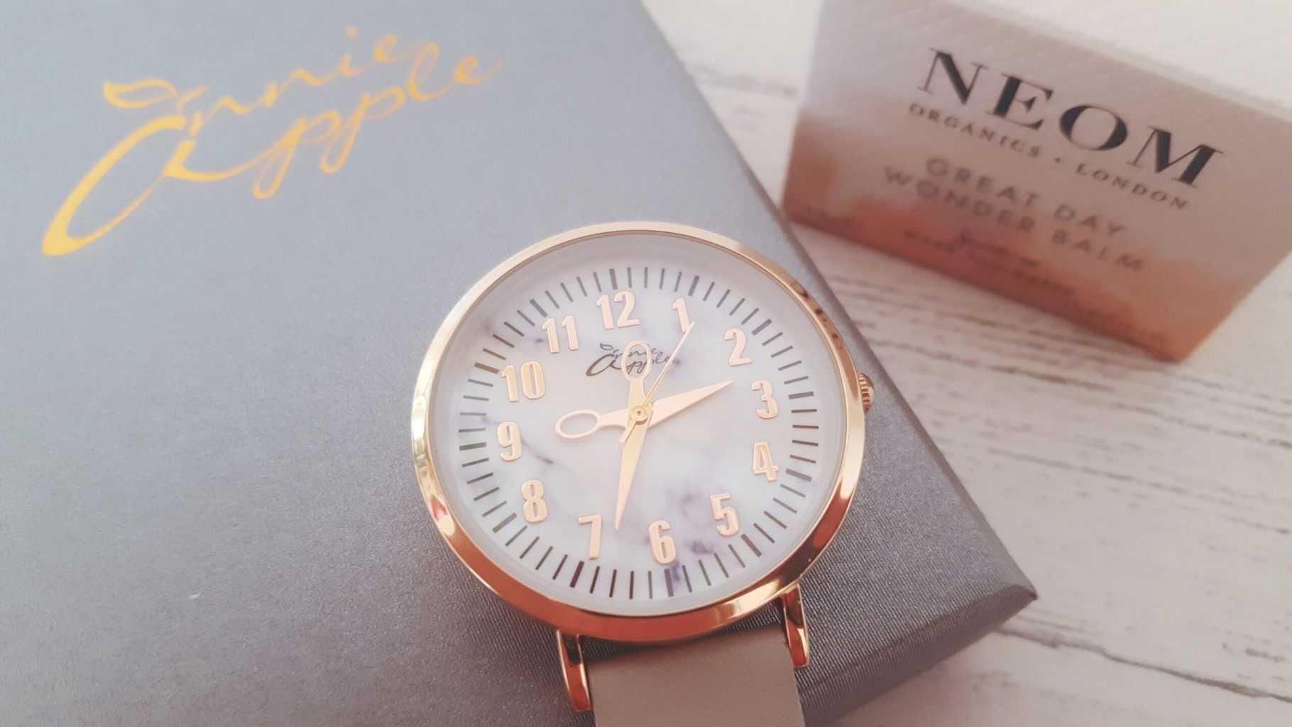 Uplifting self-care gift basket ideas for healthcare workers * Rose gold nurse watch