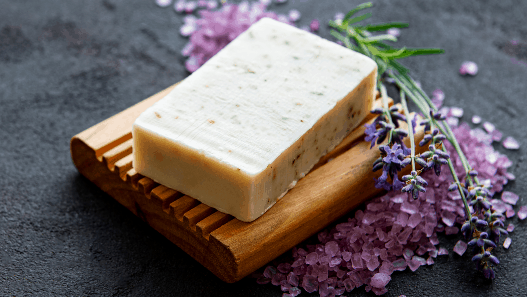 Affordable eco-friendly skincare treats you'll love * Eco friendly skincare - organic soap with lavender and wooden soap dish