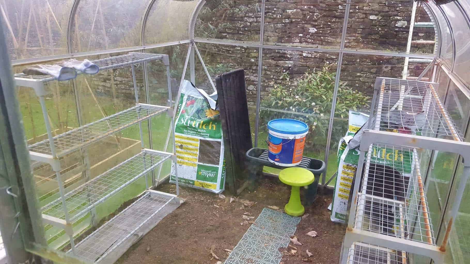 Gardening in February - February's garden blog Greenhouse in winter