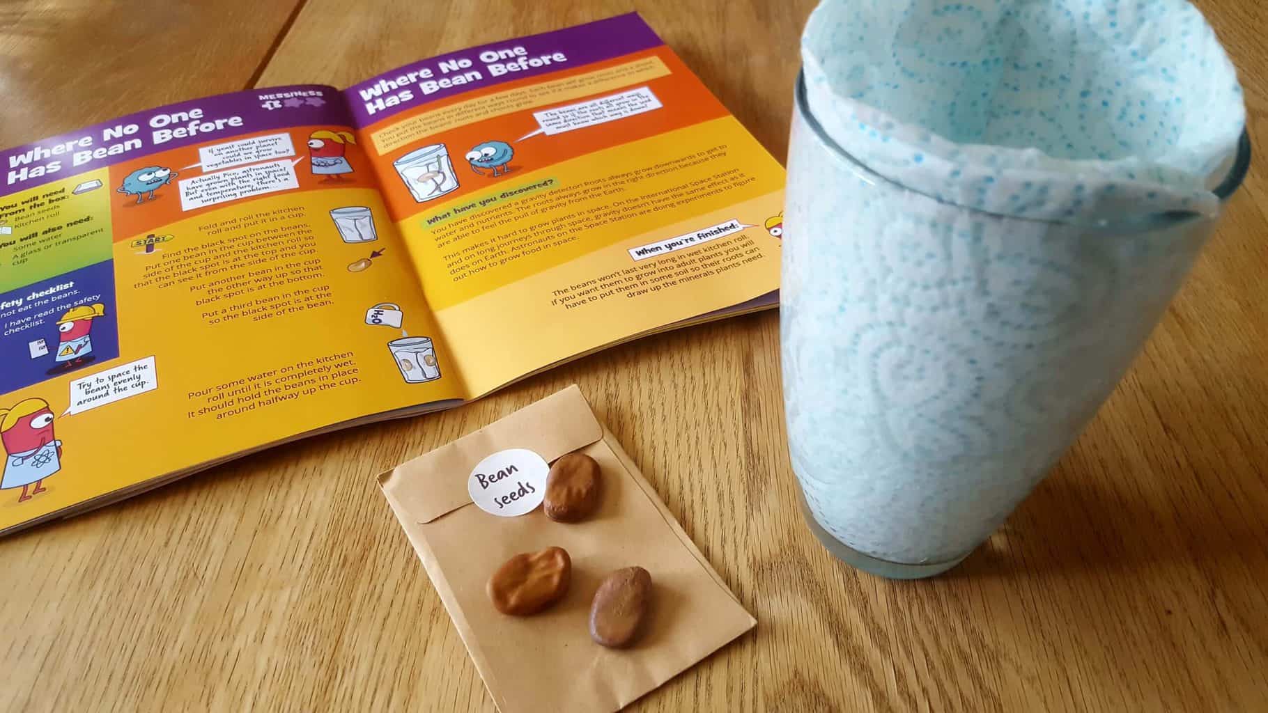 Fun science experiments for kids at home: Waste of Space * fun-science-experiments-for-kids-waste-of-space_11-bean-before