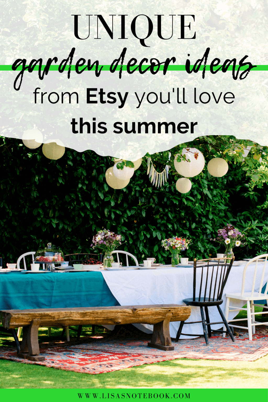 Unique Garden Decor Ideas from Etsy You'll Love this Summer * unique-garden-decor-ideas-from-etsy