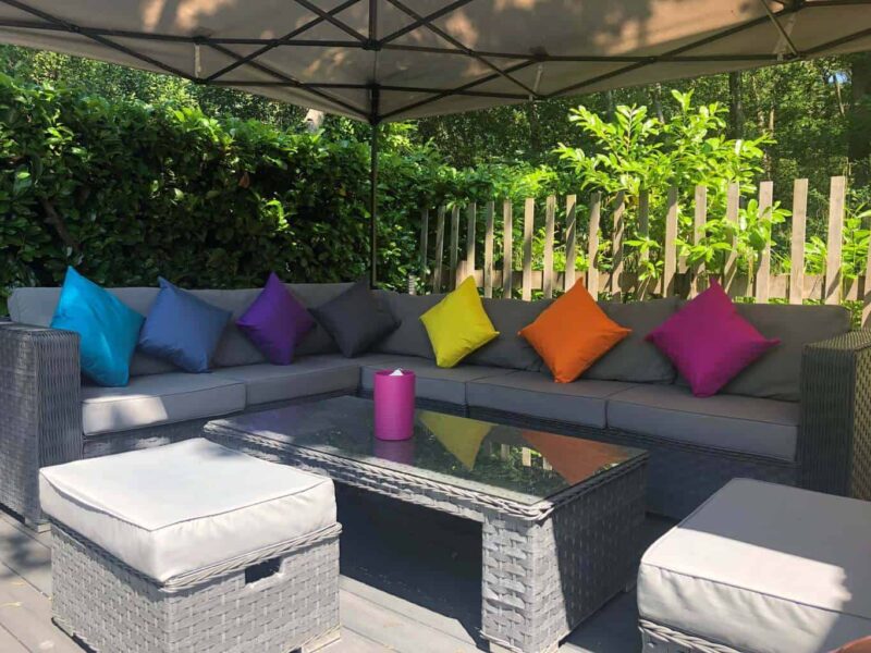 Unique Garden Decor Ideas from Etsy You'll Love this Summer * unique-garden-decor-Etsy-colourful-cushions