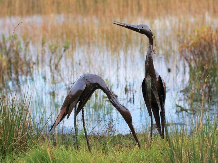 Unique Garden Decor Ideas from Etsy You'll Love this Summer * unique-garden-decor-Etsy-metal-herons