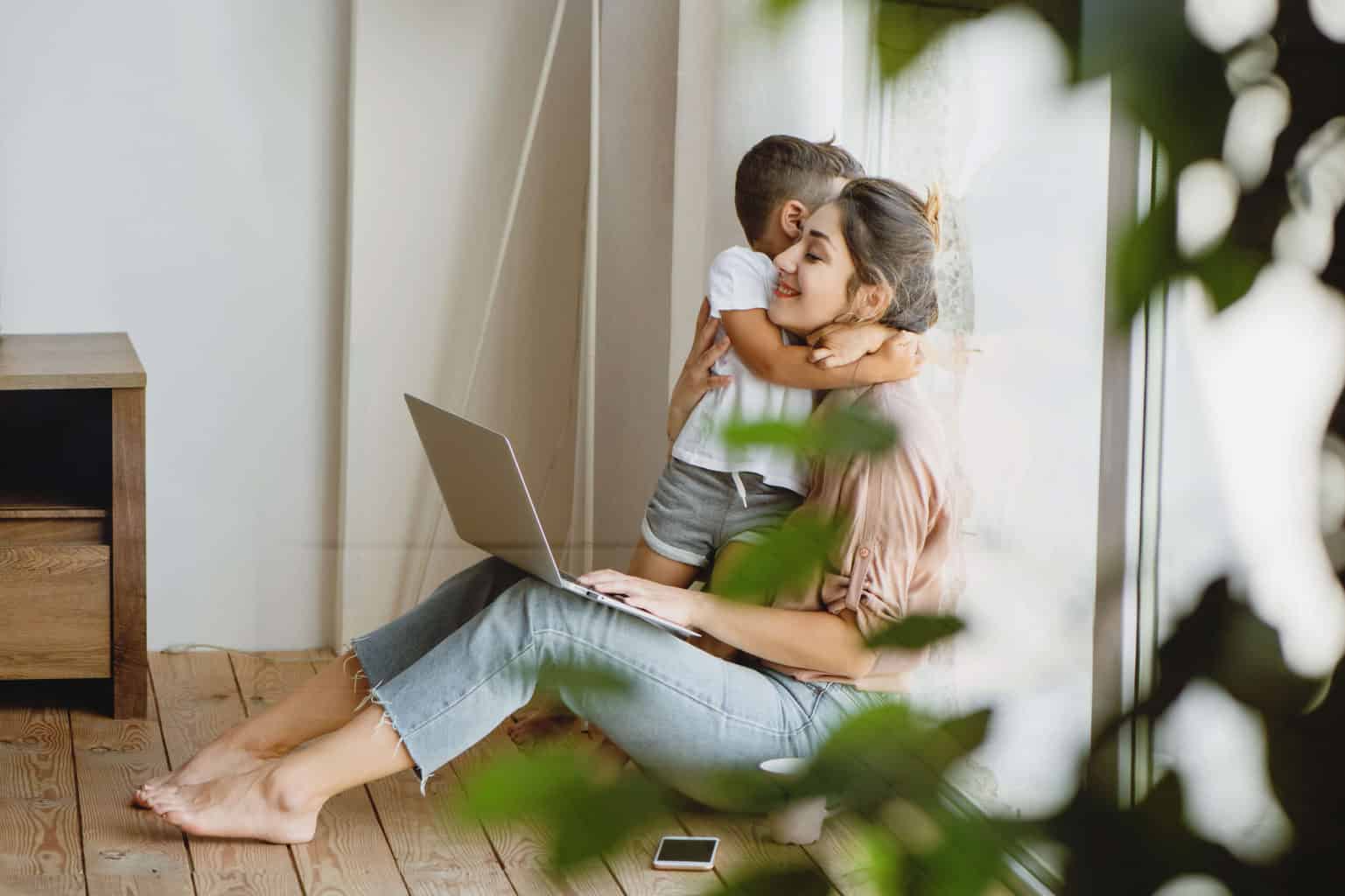 3 Genius Google Sheets Tips and Hacks for Busy Moms * Google Sheets Tips boy on mums lap