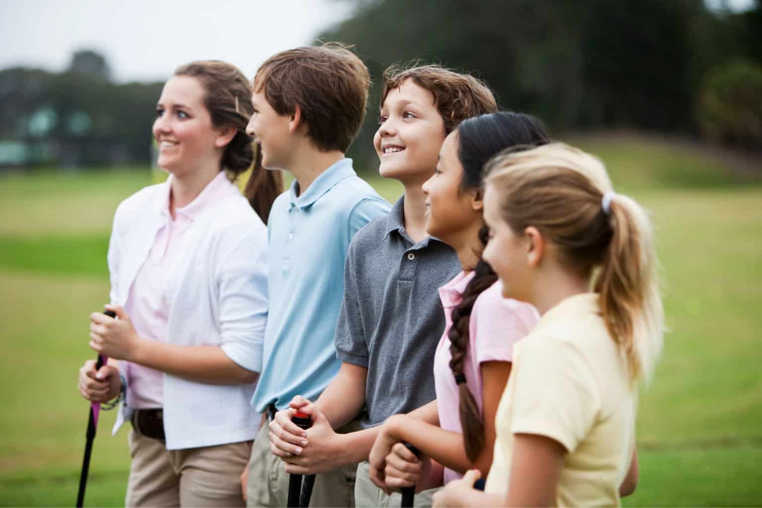 5 Brilliant Benefits of Golf for Children and Why It's Great for Kids * benefits-of-golf-for-children-group-of-kids