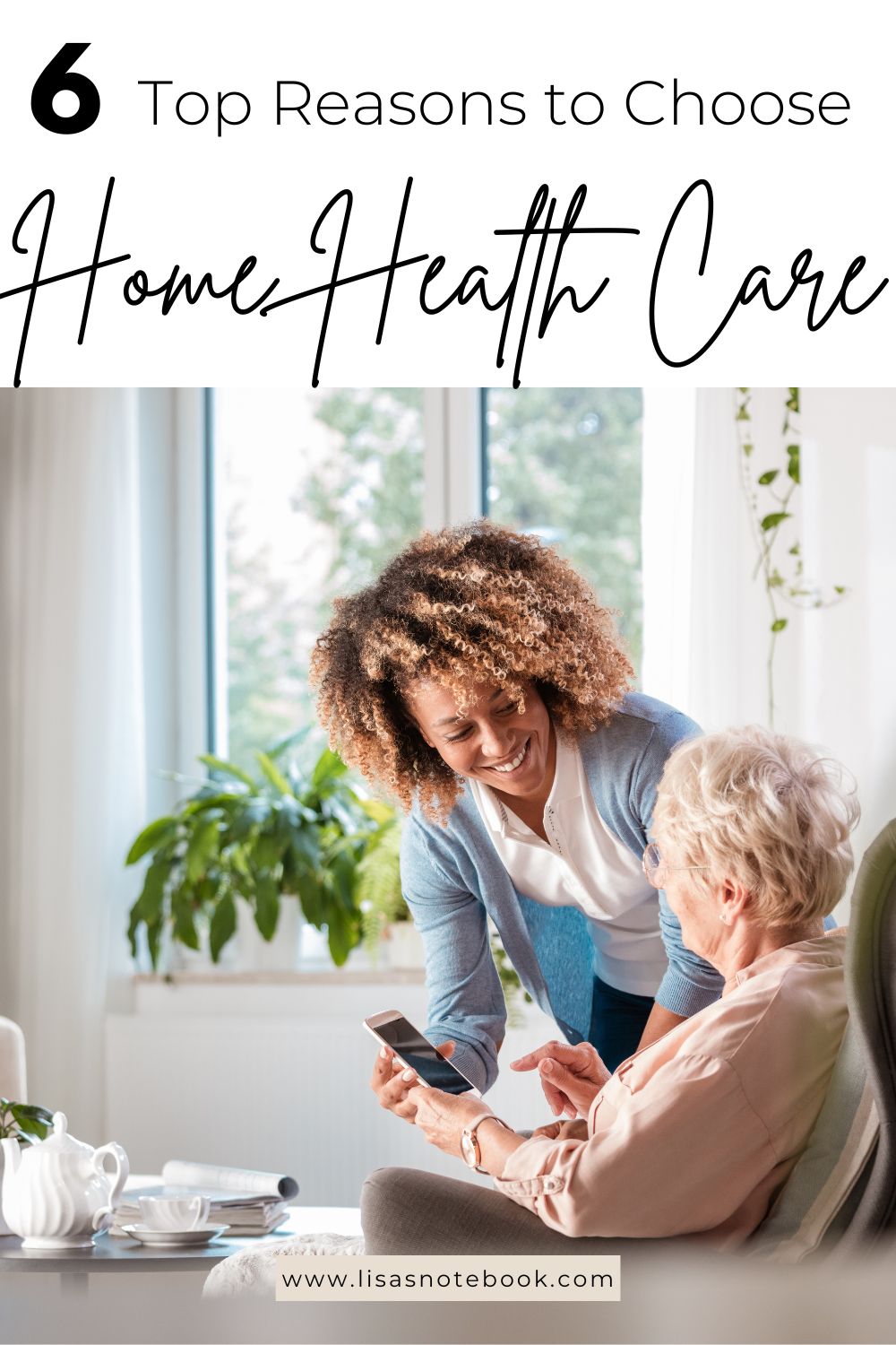 What Is Home Health Care and Who Qualifies For It? * home-health-care-carer-and-seated-lady-pinterest