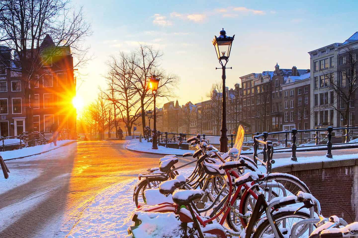 Why You Should Visit Amsterdam in Winter - 5 Fun Activities To Try * amsterdam-in-winter-snow