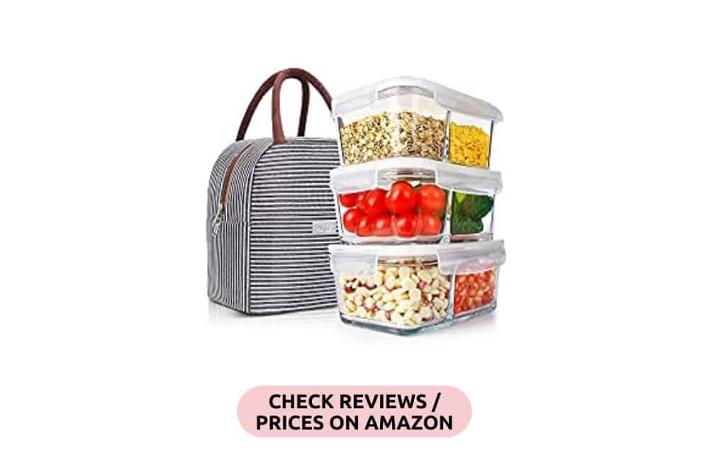 10 Best Eco-Friendly Lunch Box and Plastic-Free Bento Box Options * eco-friendly-lunch-box-bento-box-meal-prep-glass-containers-A