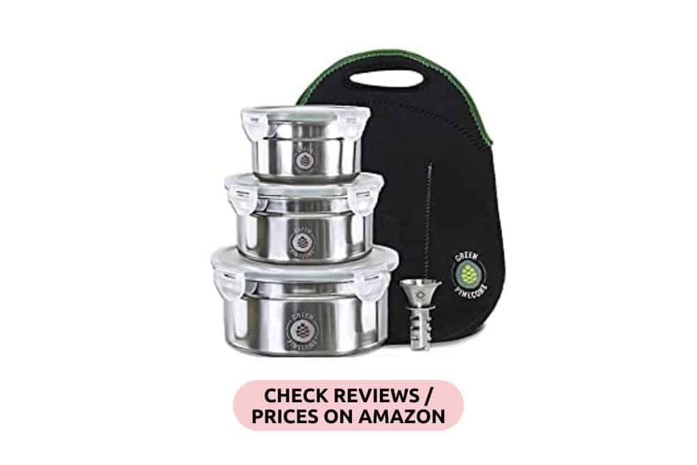 10 Best Eco-Friendly Lunch Box and Plastic-Free Bento Box Options * eco-friendly-lunch-box-leakproof-stainless-steel-lunchbox-set-A