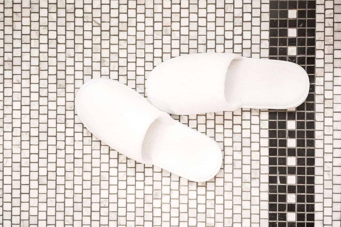 Modernising Your Bathroom On a Budget in 4 Simple Steps * modernising-your-bathroom-slippers