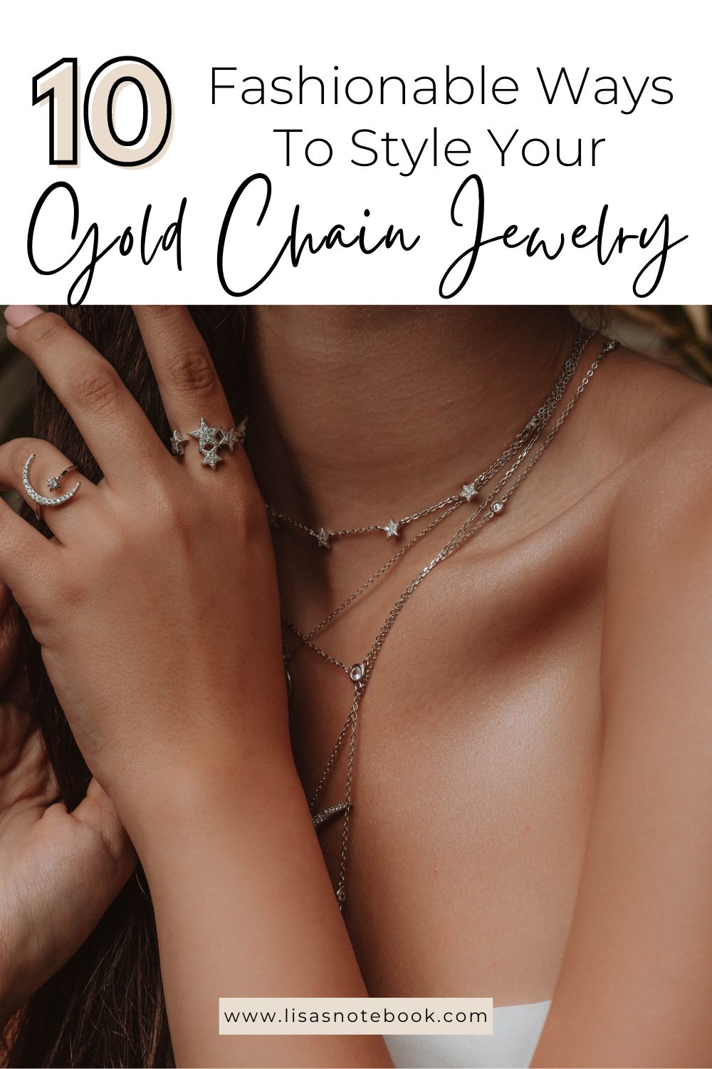 10 Genius Ways to Style Your Gold Chain for a Fashionable Look * How to style your gold chain jewelry - pinterest