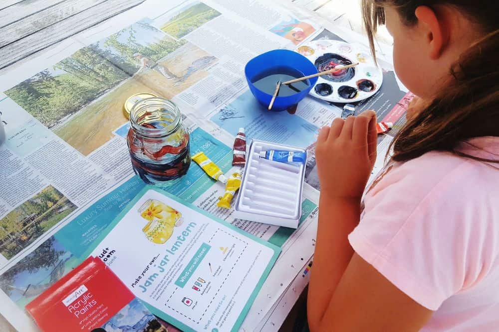 12 Easy and Fun Tips For Gardening With Kids gardening-with-kids-painting-jars
