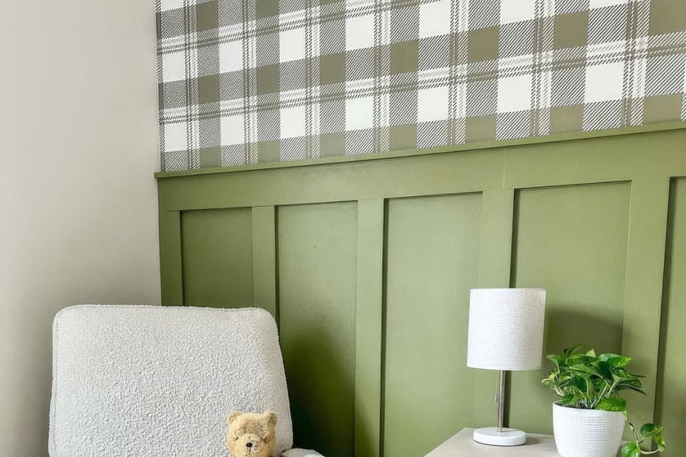 Revolutionizing Your Space: The Magic of Color-Customizable Peel-and-Stick Wallpaper * peel-and-stick-wallpaper-nursery-brielle-plaid