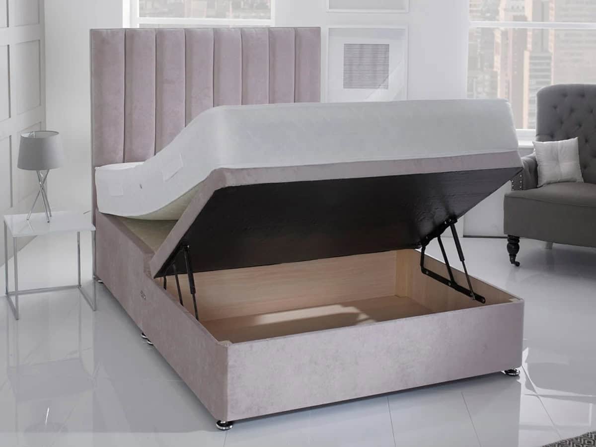 Ottoman Beds: the Smart Solution for your Summer Storage Needs * ottoman-bed-giltedge-half-opening