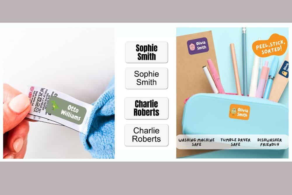 End The Lost Item Hunt With Quote My Wall's Name Labels For Kids Clothes * stick-on-name-labels-for-kids-clothes-labels