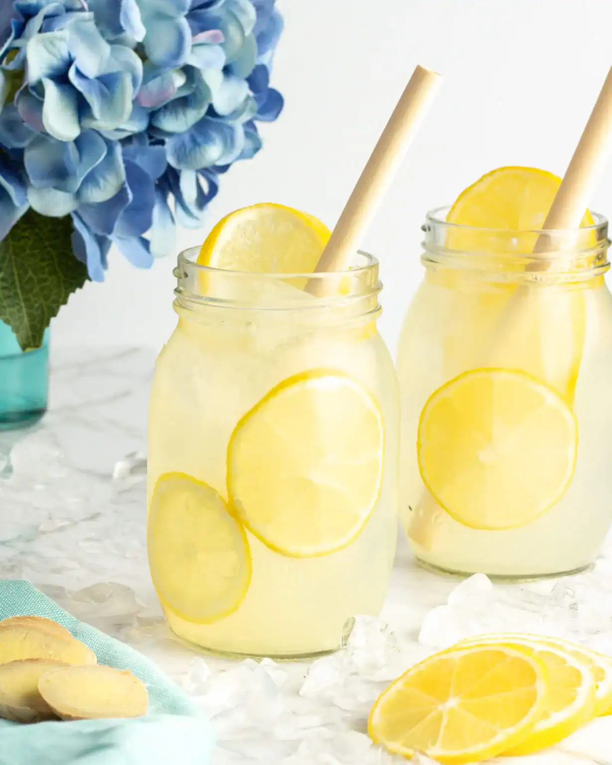 21 Delicious Homemade Lemonade Recipes to Try This Summer lemonade-recipes-ginger-lemonade