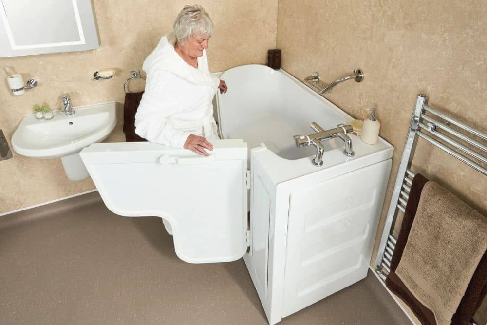 Creating a Safer, Accessible Bathroom for Your Elderly Family Members * creating-an-accessible-bathroom-for-elderly-family-walk-in-bath