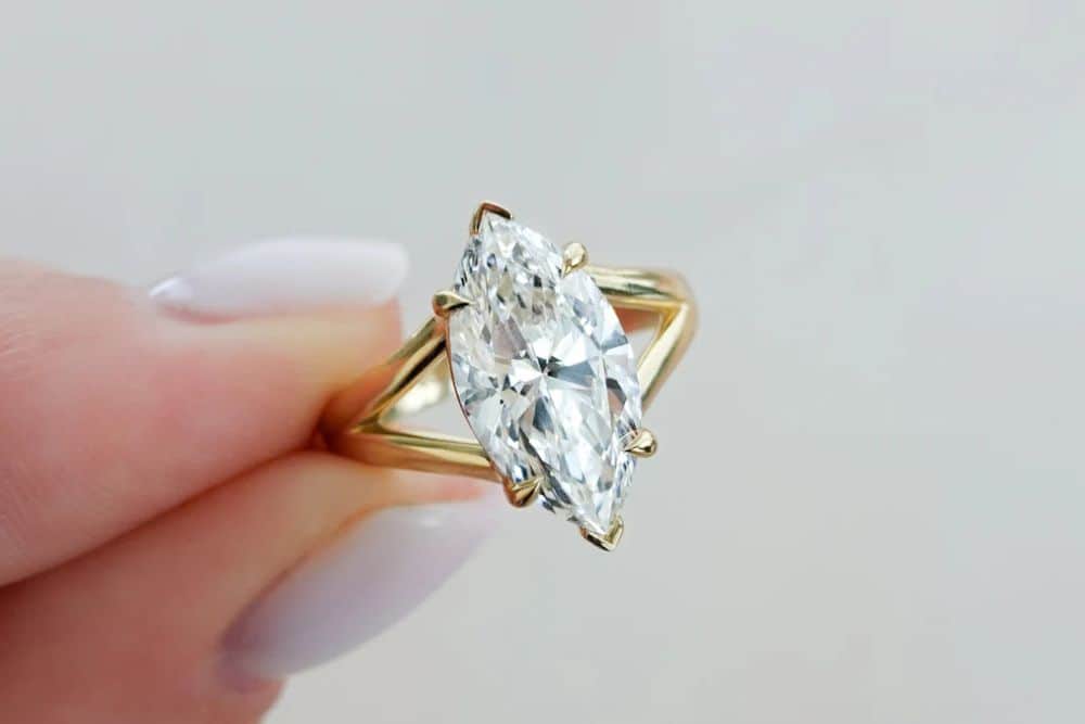 11 Engagement Ring Styles That Are Anything But Ordinary * engagement-ring-styles-explained-marquise