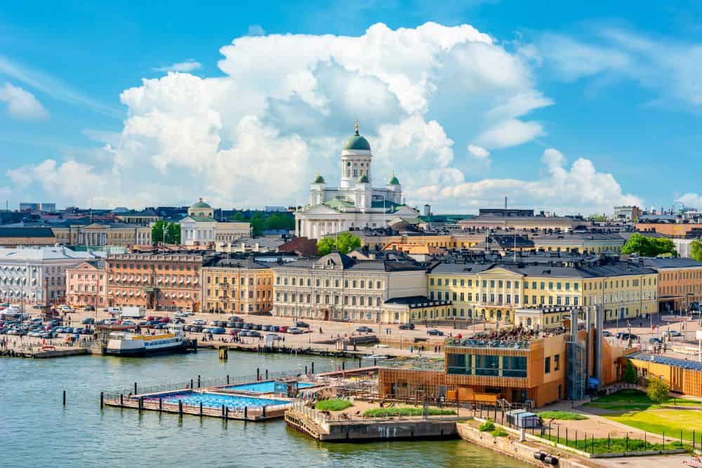 Finland’s North–South Contrast: Urban Helsinki and the Wilderness of Lapland * finland-helsinki-and-lapland-cathedral-market-square