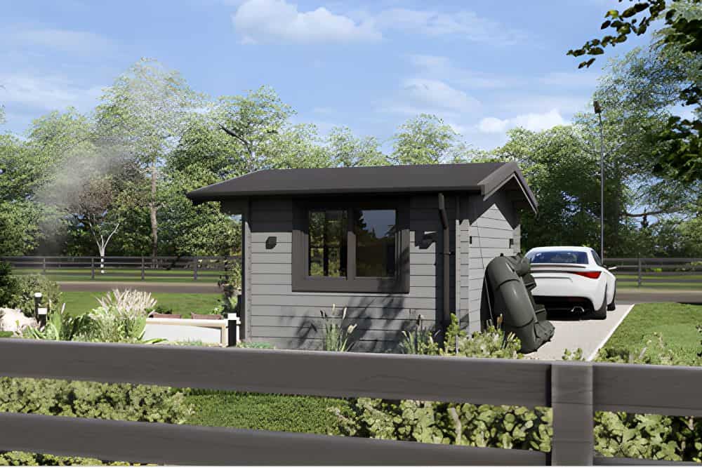 What Makes Log Cabins Energy Efficient and Sustainable * energy-efficient-sustainable-log-cabins-side-view