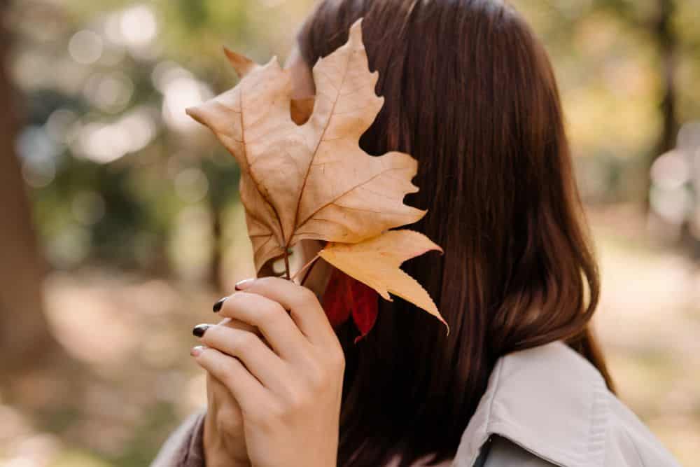 My Autumn Hair Care Reset: 5 Simple Habits for Thicker, Healthier Hair After 40 * autumn-hair-care-autumn-leaf